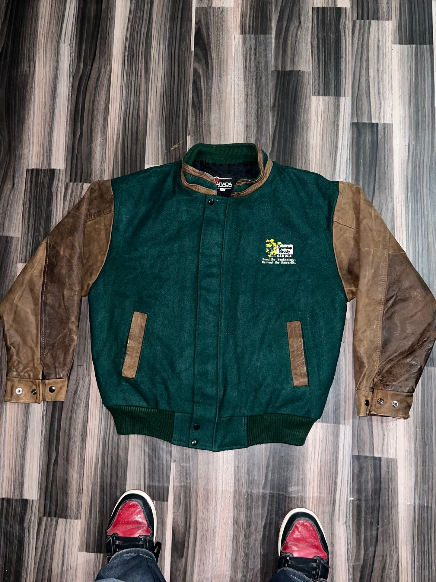 ZUltra Premium RARE Leather Varsity Jacket (L/XL)