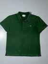 Lacoste Slim Fit Green Polo Shirt  green pique polo, (M)