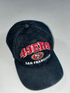 San Francisco 49ers Vintage Black Cap – Embroidered NFL Logo (Adjustable)