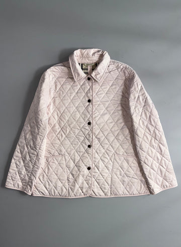 Burberry Quilted Jacket – Blush Pink, House Check Lining, Made in England women’s (L)