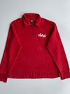 Roots Canada Embroidered Quarter Zip Sweatshirt Red (XL)