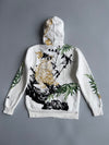 Nippon Blue Japanese Tiger Embroidered Rare Statement Piece (M)