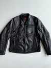 Dainese Black Leather Armoured Motorcycle Racing Jacket Padded (M)