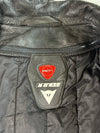 Dainese Black Leather Motorcycle Jacket PADDED (S)