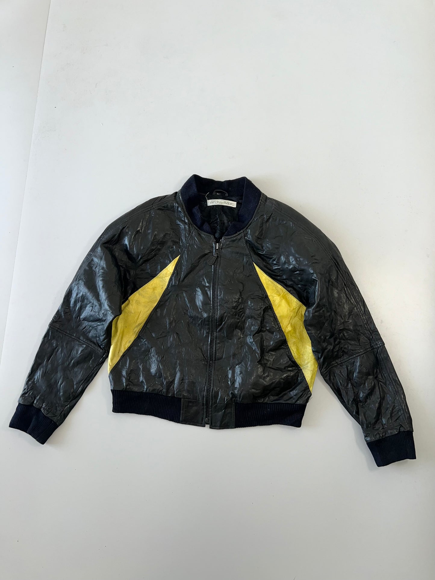 !                                             Andrew Mark Original Leather Jacket (L)