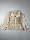 Fila Cream Sherpa Fleece Snap Jacket (S)