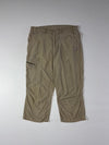 Black Yak Khaki Nylon Hiking 3/4 Cargo Pants (W:34) (L:33)
