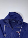 Vintage 90s Polo Sport Ralph Lauren Navy Hooded Cotton Jacket (XL)