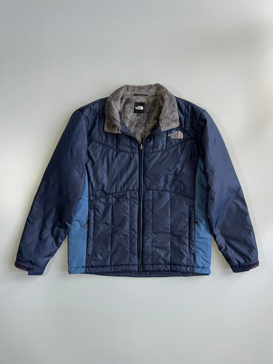 The North Face | Excelloft Quilted Jacket with Fleece Collar | Navy (M)