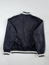 Vintage SPAO Black New York Satin Varsity Jacket (L)