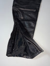 Akito Black Leather Motorcycle Riding Pants (W:32)(L:40)