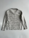 The North Face Heathered Grey Full-Zip Fleece Jacket (M)