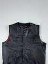 Legend Classic Motorcycle Gear Canada Black Leather Biker Vest (XL)