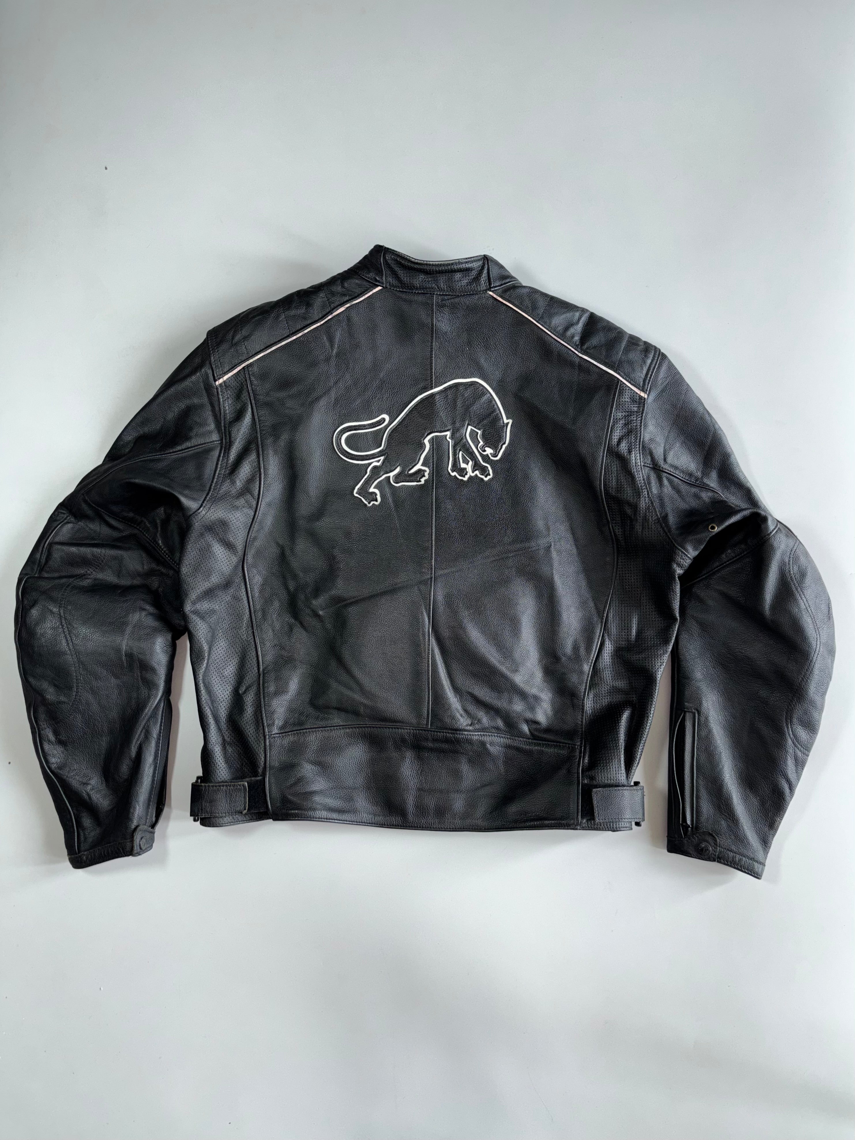 Furygan “Back Security” Black Perforated Leather Moto Jacket