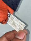 Vintage Striped Rugby Shirt – Navy, Orange & Grey “Since 1991” Crest (XL)