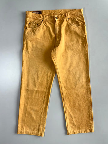 Vintage Marlboro Classics Yellow Straight Leg Jeans (W:36 |L:40)