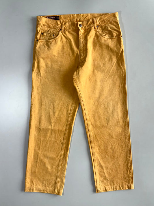 Vintage Marlboro Classics Yellow Straight Leg Jeans (W:36 |L:40)