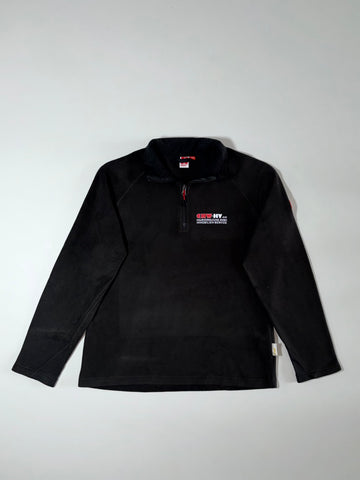Engelbert Strauss Black Quarter-Zip Fleece Pullover (M)