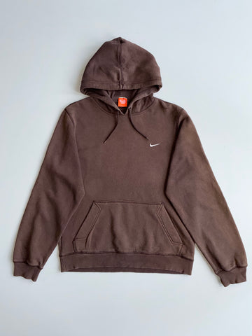 Y2K Nike The Athletic Dept. Brown Mini Swoosh Hoodie