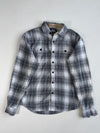 Roots Canada Plaid Flannel Shirt Grey(S)