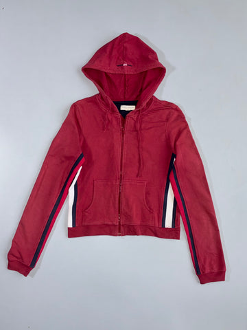 Tommy Jeans (Tommy Girl) | Full-Zip Hoodie | Maroon Red (S)