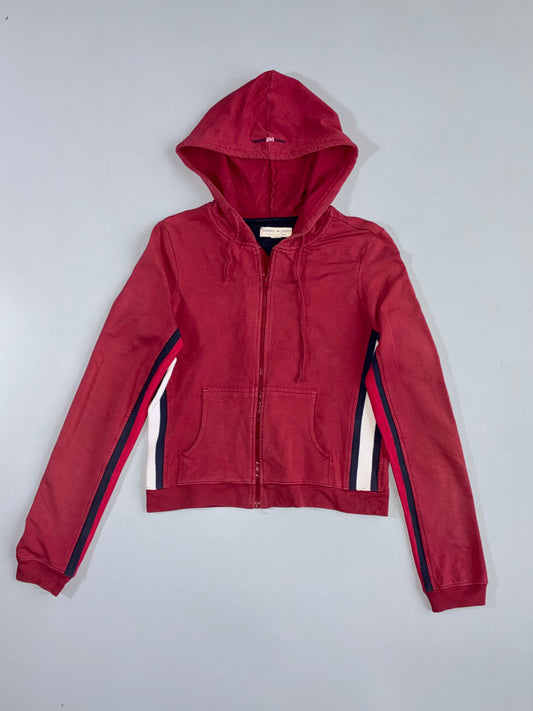Tommy Jeans (Tommy Girl) | Full-Zip Hoodie | Maroon Red (S)