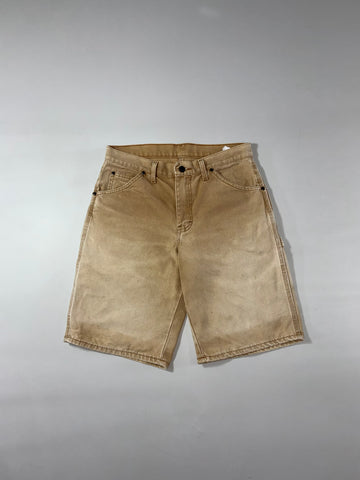 Dickies Washed Tan Carpenter Workwear Shorts (W:31) (L:21)