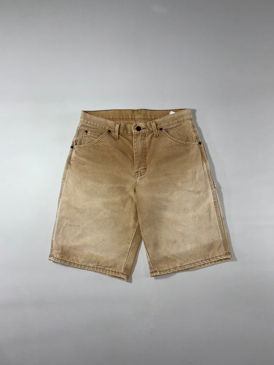 Dickies Washed Tan Carpenter Workwear Shorts (W:31) (L:21)