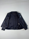 Prendang Perforated Leather Harrington Jacket – Navy (S)