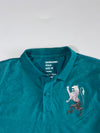 Giordano Rampant Lion Embroidered Polo – Teal (M)