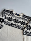 Polo Ralph Lauren Cream Fair Isle Snowflake Knit Sweater (XL)