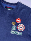 Roots Canada Multi-Patch Crewneck Sweatshirt Navy Blue, (M)