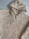 FILA Cream Sherpa Fleece Full-Zip Hoodie (XL)