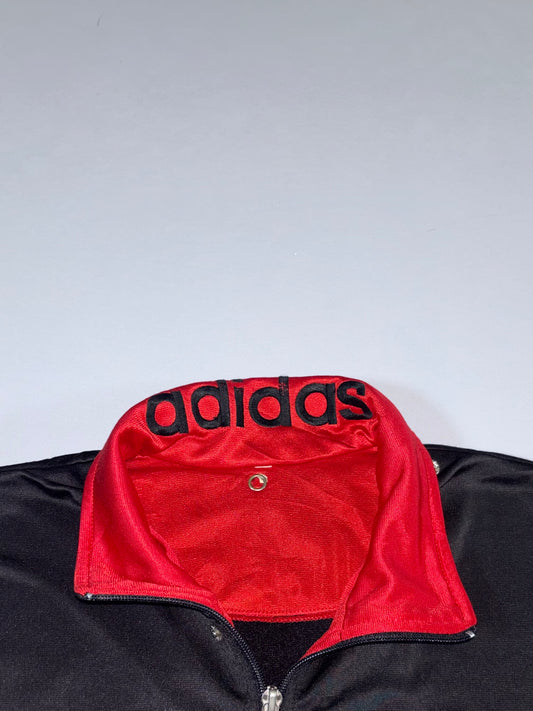 Adidas Retro Track Jacket  Black x Red Reversible Collar (M)