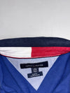 Tommy Hilfiger Flag Stripe Slim Fit Polo T-Shirt – Royal Blue/Navy (XS)