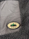 Jeep Black Sherpa Fleece Full-Zip Jacket with Contrast Chest Pocket (L)