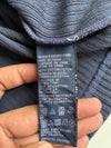Vintage 90s Tommy Hilfiger Navy Ribbed Long Sleeve Tee | Size (XL)