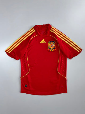 Adidas Spain Football Jersey – Red (Classic Edition) (S)