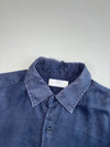 Uniqlo Navy Blue Premium Linen Shirt(M)