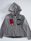 Roots Canada | Varsity Patch Full-Zip Hoodie | Grey Marl (M)