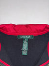 Lauren Ralph Lauren Women's Contrast Collar Zip Jacket – Black/Red  (S/M)