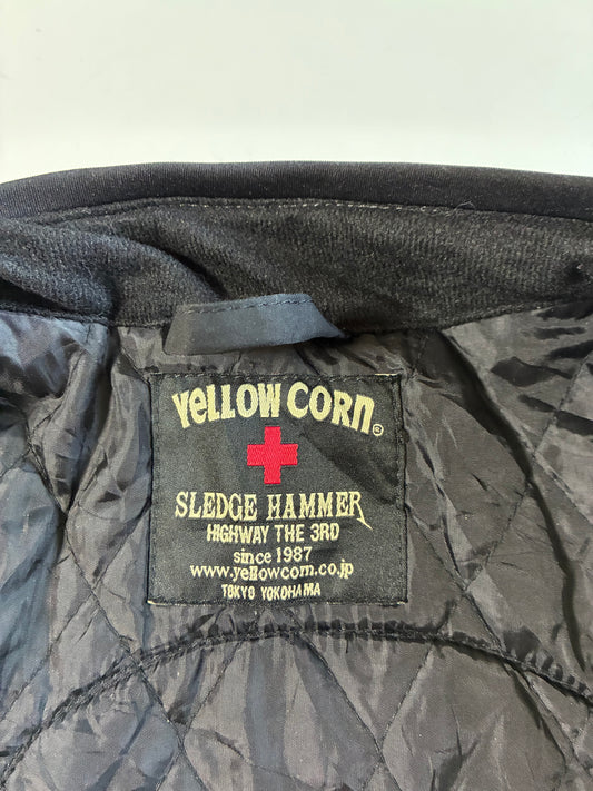 Yellow Corn Sledge Hammer “Highway The 3rd” Japanese Biker Racing Jacket Elbow Padded - (S/M)