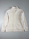 Tommy Hilfiger Ribbed Full-Zip Sweater Jacket – Oatmeal/Grey (L)