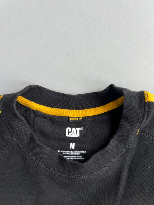 CAT Caterpillar Stripe Crewneck Sweatshirt (M)