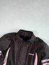 Bering Black and Pink Tribal Motorcycle Riding Jacket Padded(S/M)