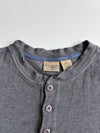 L.L.Bean Waffle Knit Henley – Charcoal Grey (3XL/4XL)