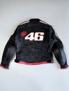 Teknic #46 Valentino Rossi Tribute Pure Leather Motorcycle Racing Jacket (Rare)(M)
