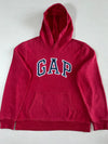 Vintage Gap Red Embroidered Arch Logo Hoodie (M)