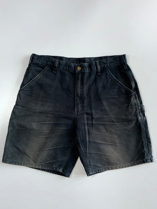 Carhartt Washed Black Carpenter Shorts (W:36 |L:20)