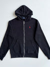 Polo Ralph Lauren | Black Red Pony Zip Hoodie | (M)